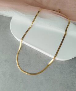 Κολιέ Λεπτή Ατσάλινη Αλυσίδα