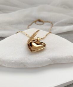 Γυναικείο κολιέ με μενταγιόν καρδιά–φωτογραφοθήκη
