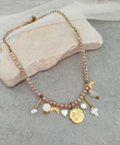 Κολιέ κρύσταλλα κρεμαστά