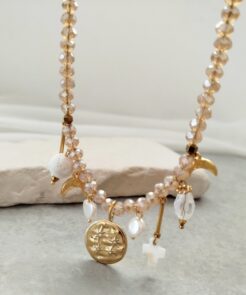 Κολιέ κρύσταλλα κρεμαστά