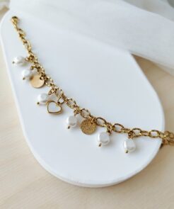 Βραχιόλι ατσάλινη αλυσίδα κρεμαστά