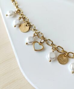 Βραχιόλι ατσάλινη αλυσίδα κρεμαστά