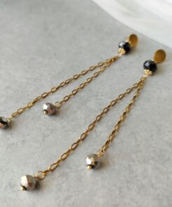 Σκουλαρίκια μακριά κρύσταλλα