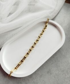 Βραχιόλι ατσάλινο σε χρυσό χρώμα