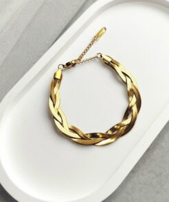 Βραχιόλι ατσάλινο χρυσό