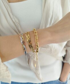 Βραχιόλι ατσάλινο χρυσό