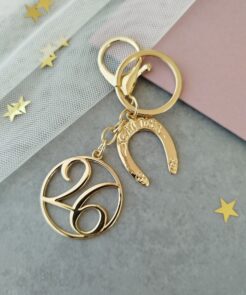 Γούρι μπρελόκ με πέταλο