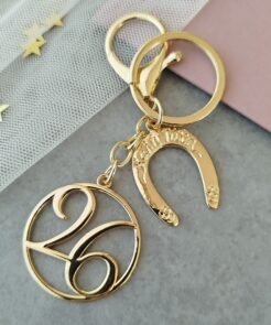 Γούρι μπρελόκ με πέταλο