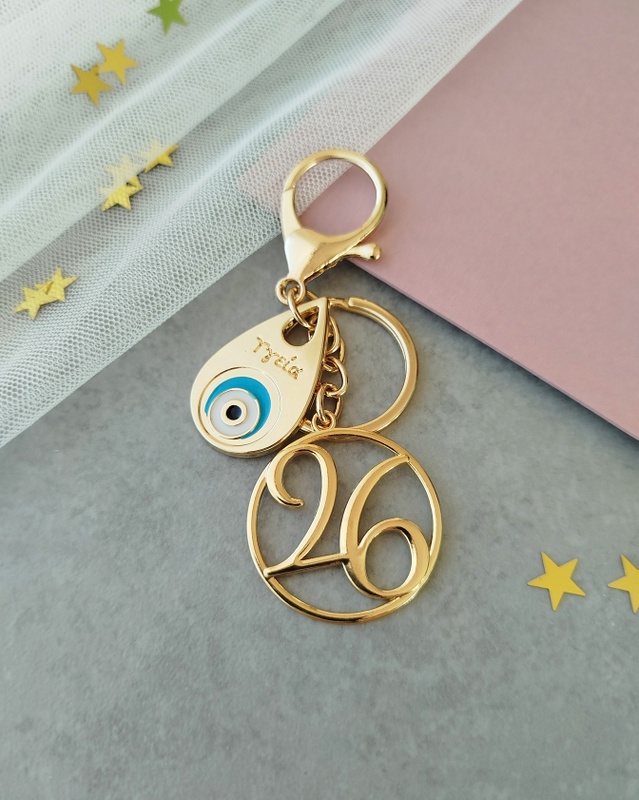 Γούρι μπρελόκ σταγόνα με μάτι