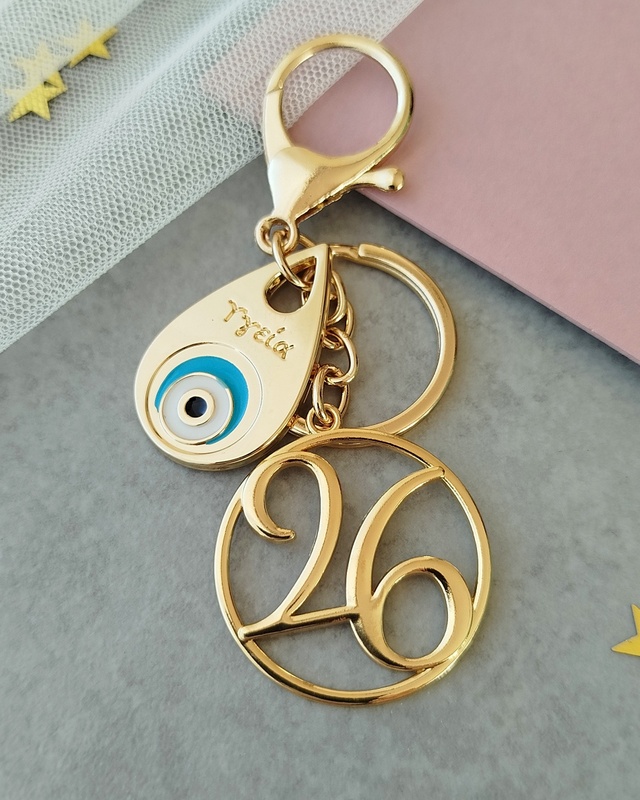 Γούρι μπρελόκ σταγόνα με μάτι