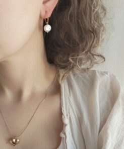 Alternative view of Best Seller Ατσάλινα Κρικάκια με Πέρλα