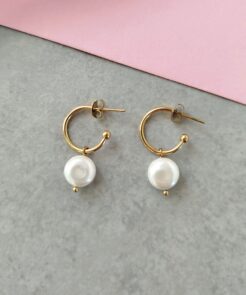 Best Seller Ατσάλινα Κρικάκια με Πέρλα