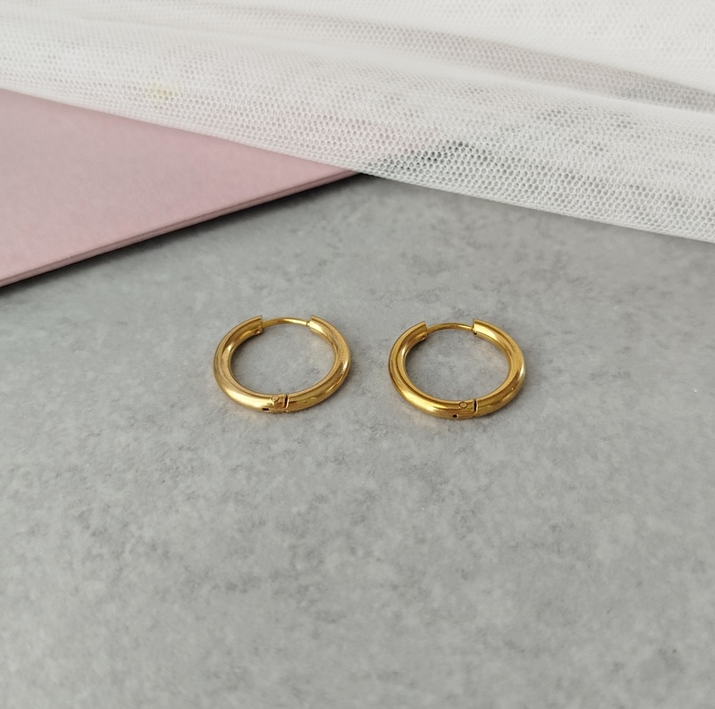 Σκουλαρίκια Ατσάλινα Κρικάκια - Image 4