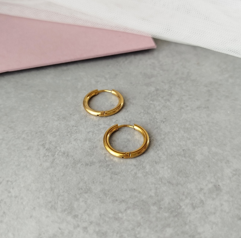 Σκουλαρίκια Ατσάλινα Κρικάκια - Image 3