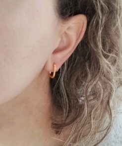 Alternative view of Κρικάκια Ατσάλινα Παραλληλόγραμμα Χρυσό