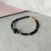 Βραχιόλι μικρά μαύρα κρύσταλλα