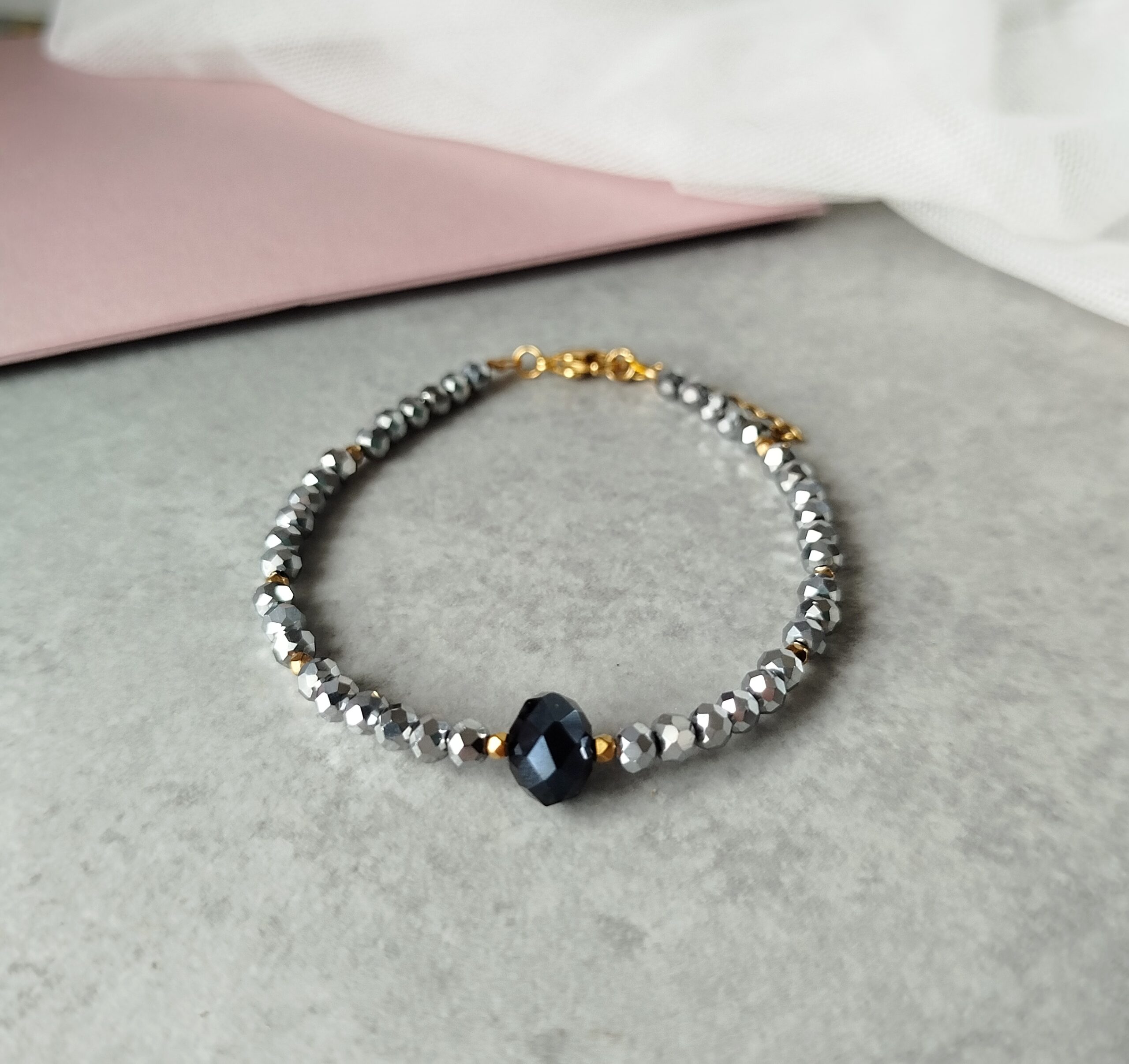 Βραχιόλι ασημί κρύσταλλα