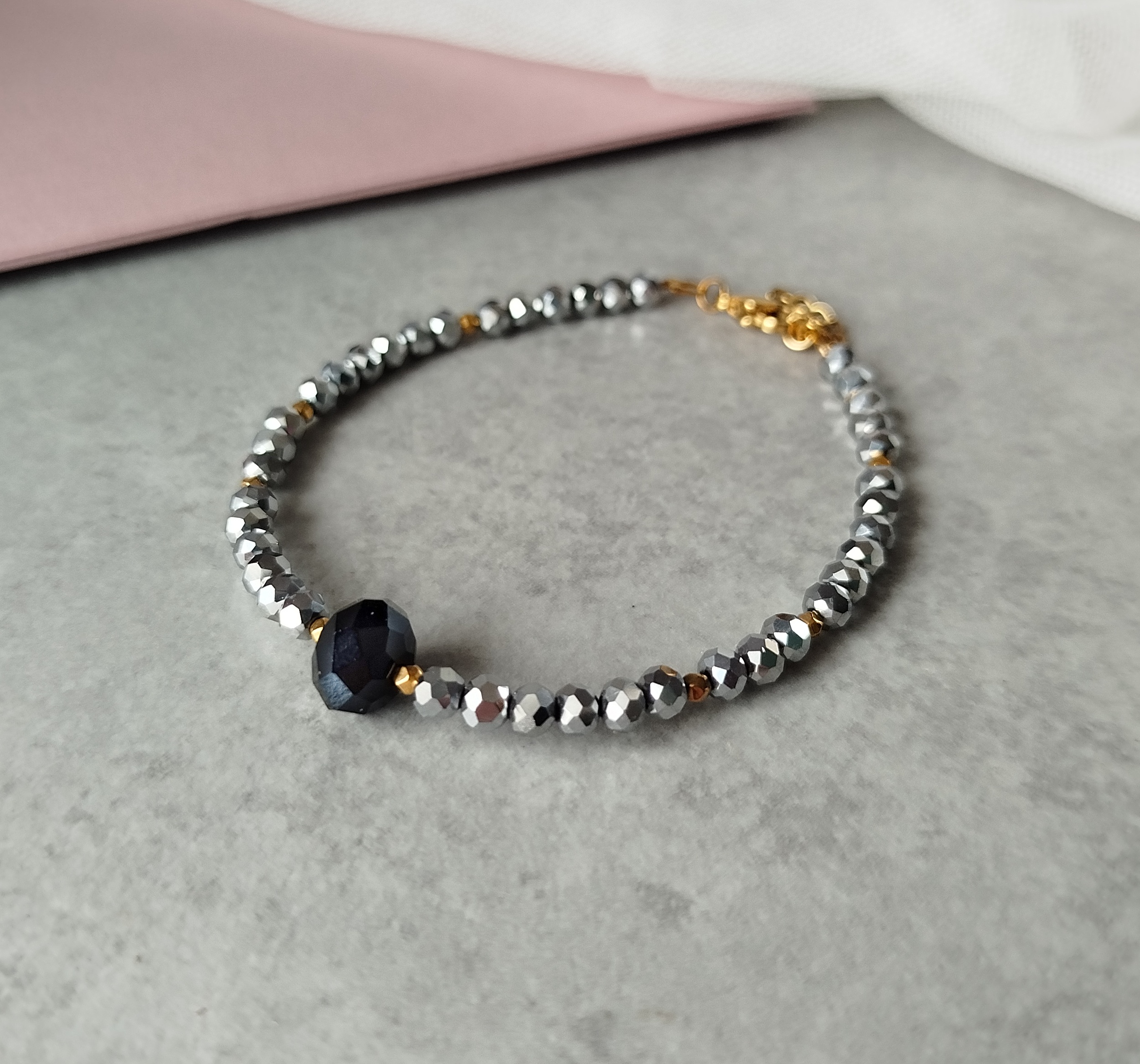 Βραχιόλι ασημί κρύσταλλα