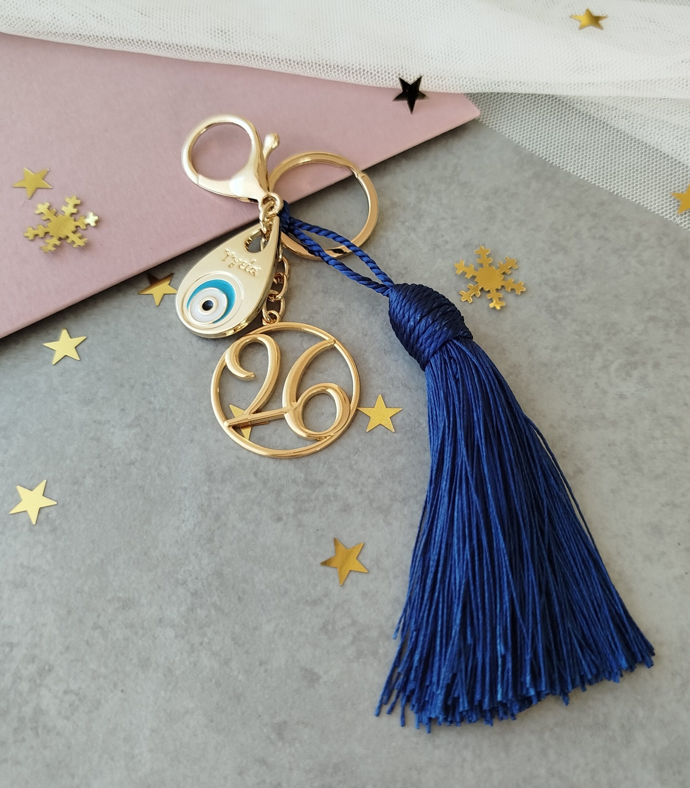 Γούρι μπρελόκ σταγόνα με μάτι