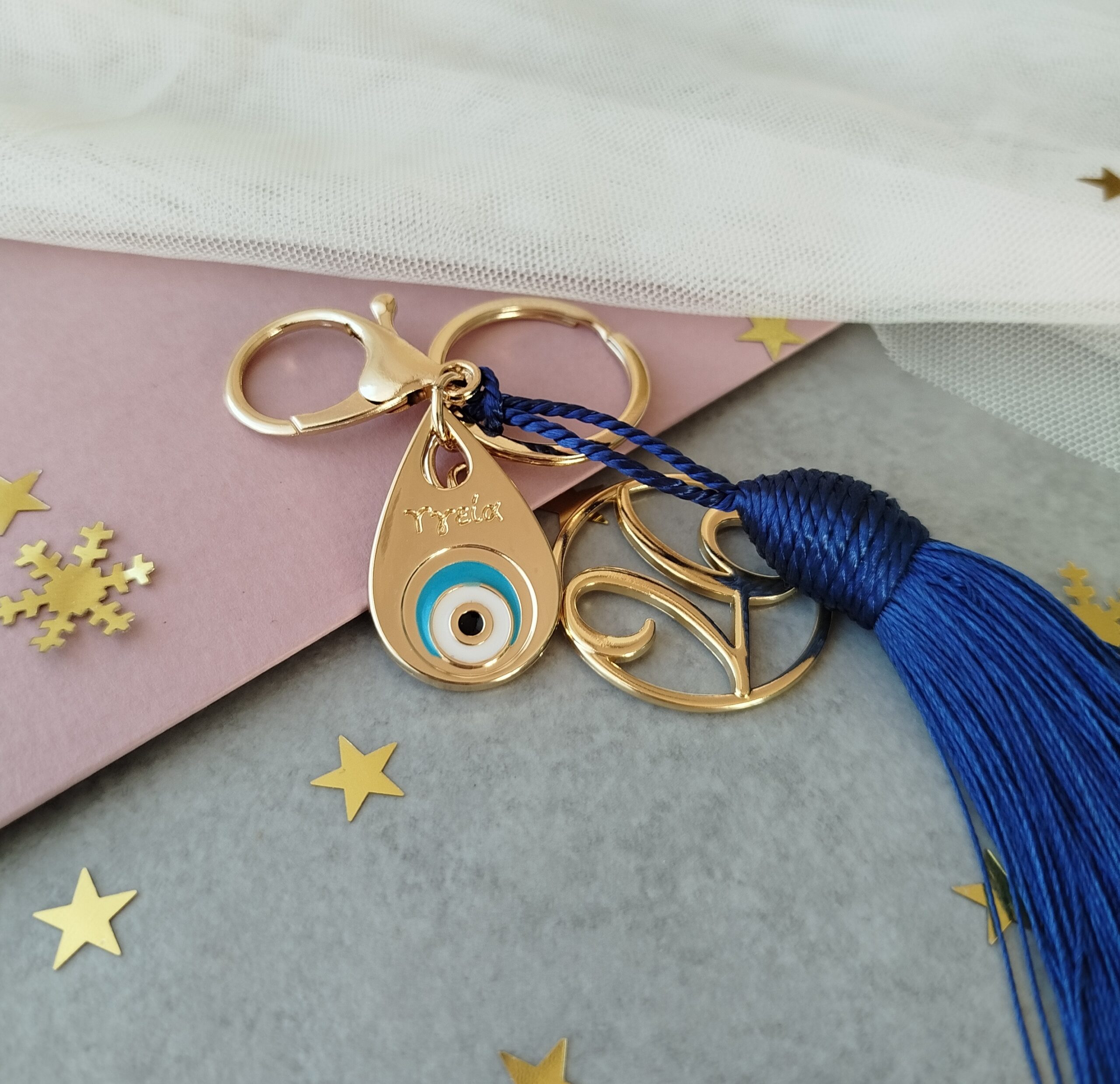 Γούρι μπρελόκ σταγόνα με μάτι