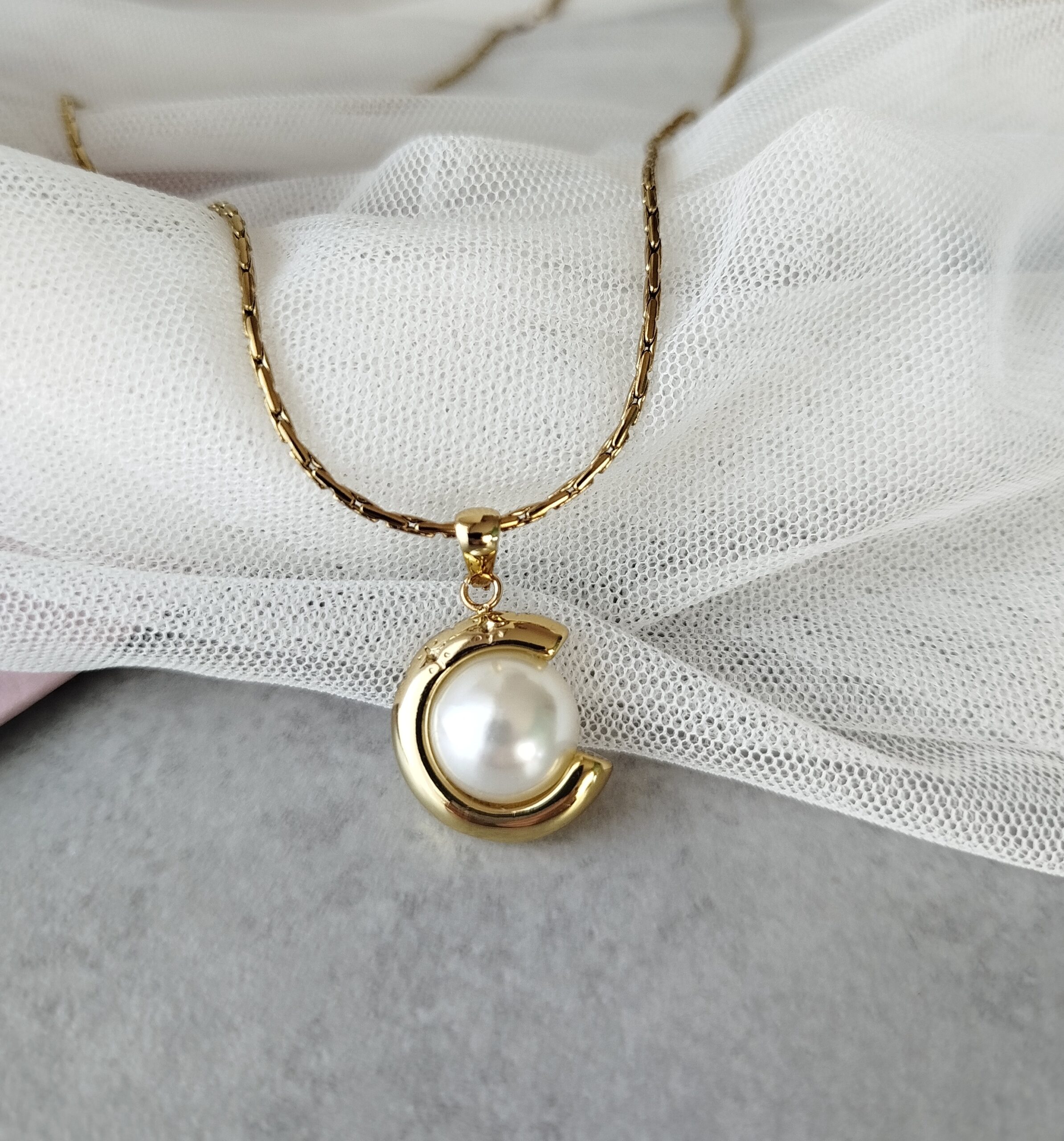 Κολιέ ατσαλινη αλυσίδα μενταγιόν