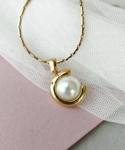 Κολιέ ατσαλινη αλυσίδα μενταγιόν