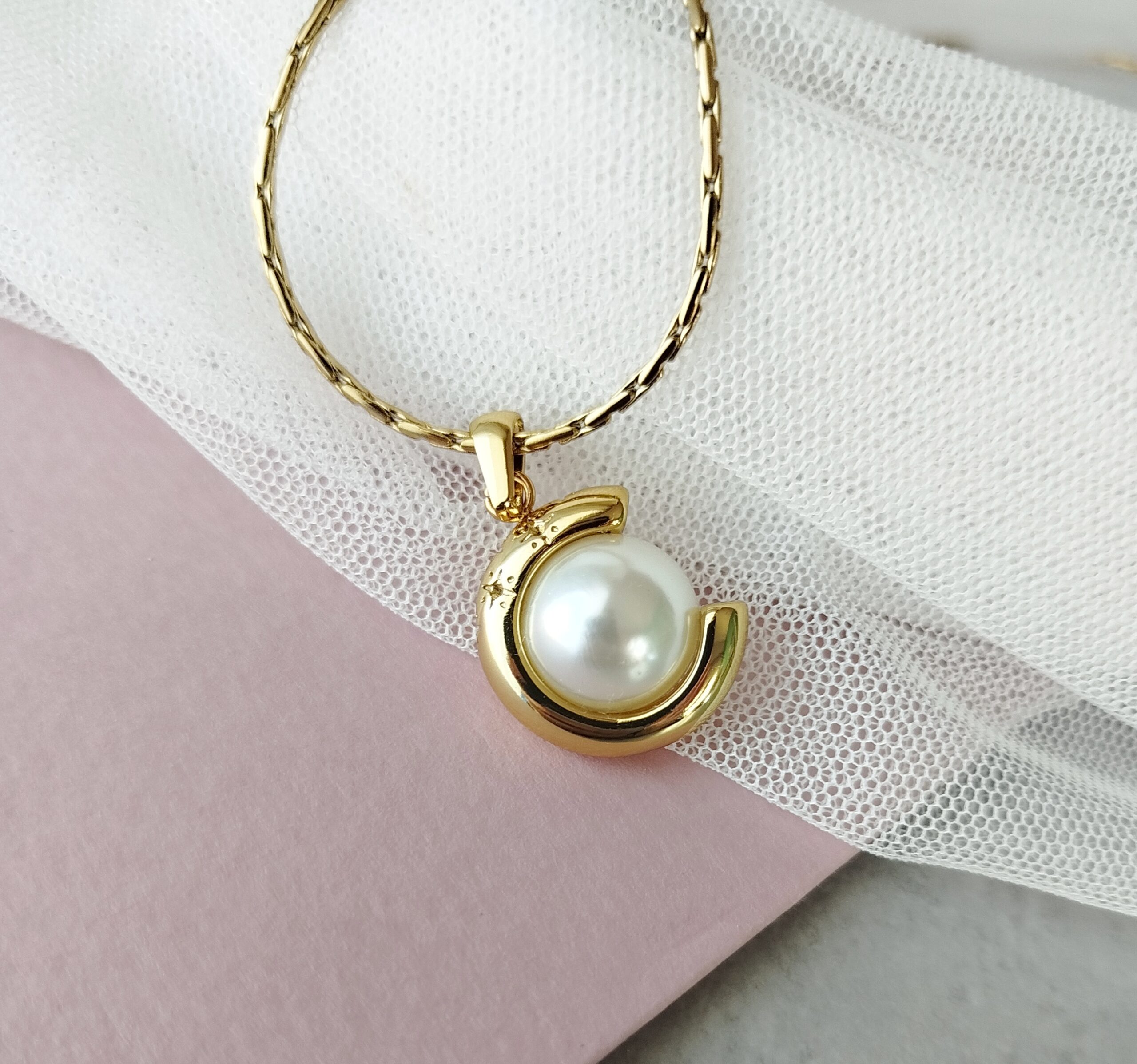 Κολιέ ατσαλινη αλυσίδα μενταγιόν