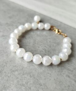 Alternative view of Βραχιόλι με Λευκά Κρύσταλλα