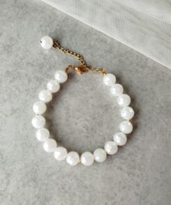 Βραχιόλι με Λευκά Κρύσταλλα