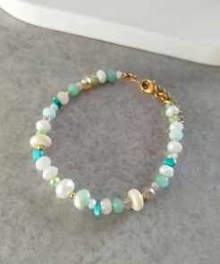 Βραχιόλι παστέλ κρύσταλλα