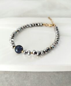 Βραχιόλι ασημί κρύσταλλα