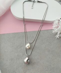 διπλό κολιέ πέρλα