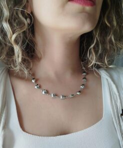 Κολιέ silver mini hearts
