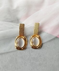 Σκουλαρίκια χρυσό ιβουάρ