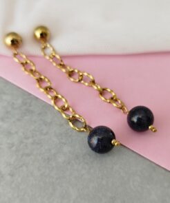 Σκουλαρίκια κρεμαστά χρυσόλιθος