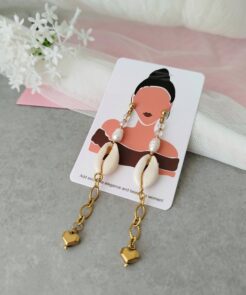 Μακριά Σκουλαρίκια Shell Treasure με Κοχύλια