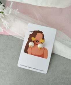 Σκουλαρίκια Καρδιές Lava Heart με Λάβα