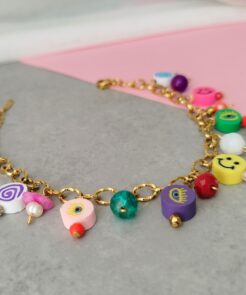 Βραχιόλι Chain Multicolor Charms