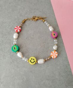 Βραχιόλι πολύχρωμο μαργαριτάρια