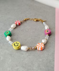 Βραχιόλι πολύχρωμο μαργαριτάρια