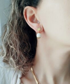 Σκουλαρίκια Καρδιές Lava Heart με Λάβα