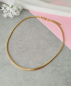 Ατσάλινη Επιχρυσωμένη Αλυσίδα