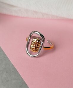 Δαχτυλίδι ατσάλινο δίχρωμο