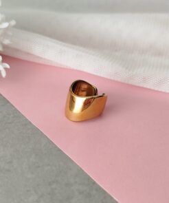 Δαχτυλίδι ατσάλινο golden