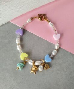 Βραχιόλι Hearts με Mαργαριτάρια