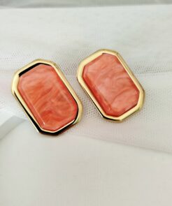 Σκουλαρίκια ατσάλινα Orange Love