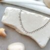 Βραχιόλι ποδιού ατσάλινη αλυσίδα charms