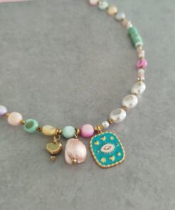 Alternative view of Κολιέ Ζάκυνθος με Φίλντισι και Charms