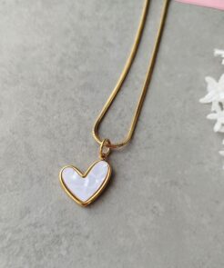 μενταγιόν καρδιά επιχρυσωμένο