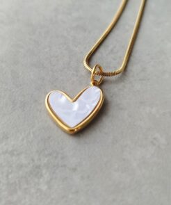 μενταγιόν καρδιά επιχρυσωμένο